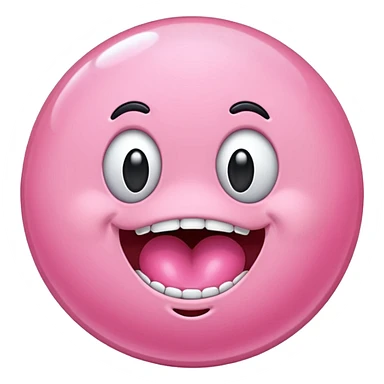 Pink bubble-gum sticker