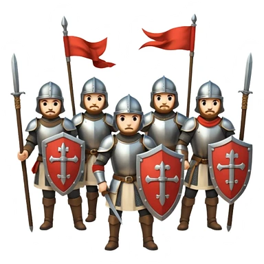 medieval army sticker