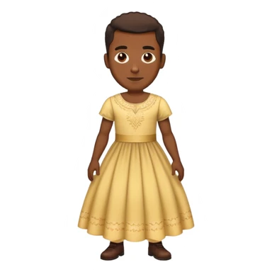 black man wearing a dress sticker