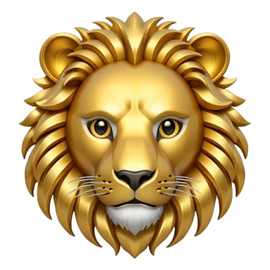 robot lion head sticker