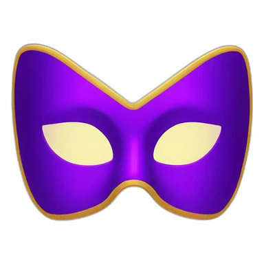 Masque néon violet sticker