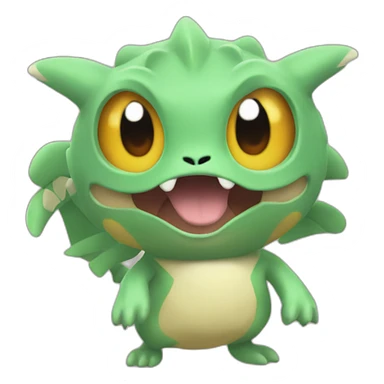 Gendar pokemon saying hello sticker