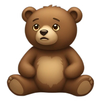lonely-bear sticker