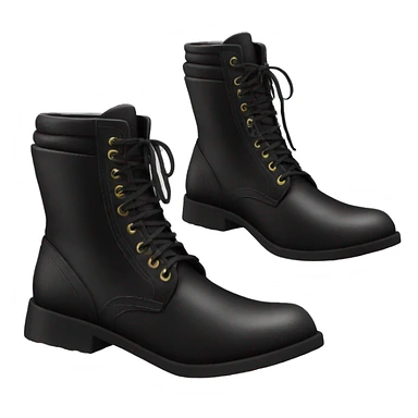 Bota com salto preta sticker