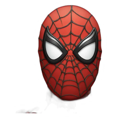 Spiderman with a broken mask sticker