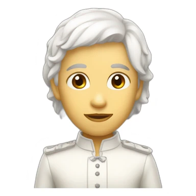 Aquita roux et blanc sticker