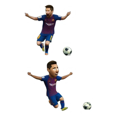 Messi dance and Ronaldo cry sticker