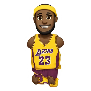 yellow lebron james sticker