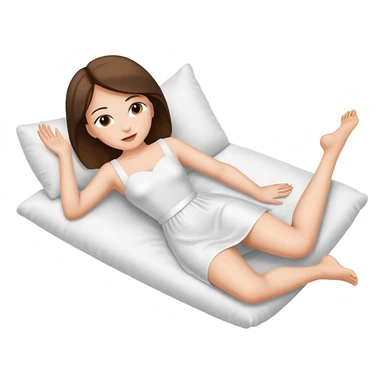 naked woman lying down and showing her vagina with spread legs sticker