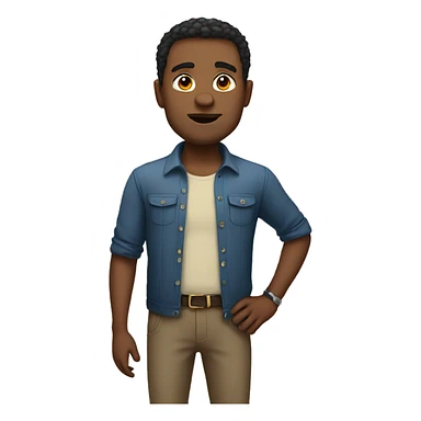 Man with heights sticker