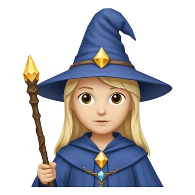 blonde wizard  sticker