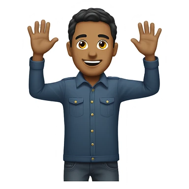 Mauricio waving sticker