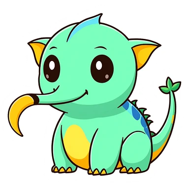 Tropical Exotic Fakémon-fantasy-creature, full body sticker