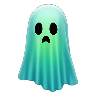 Ghost blu end green sticker