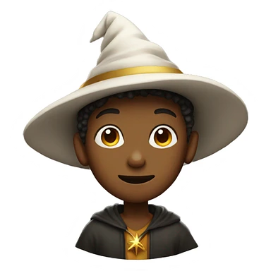 Boy with wizard hat sticker