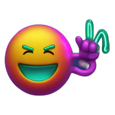 Juicy booty neon sign style man sticker