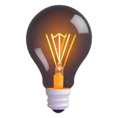 light bulb with idea inspiration sticker