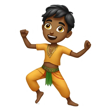 indian boy dancing sticker