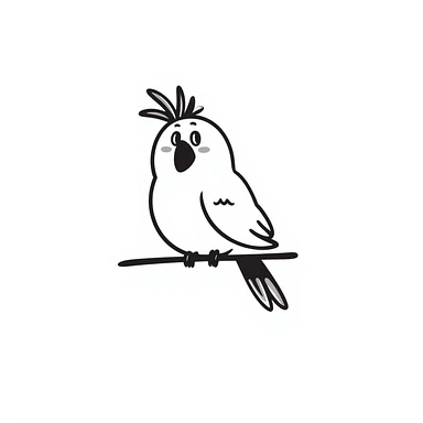 Parrot sticker