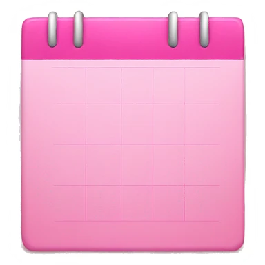 Pink calender sticker