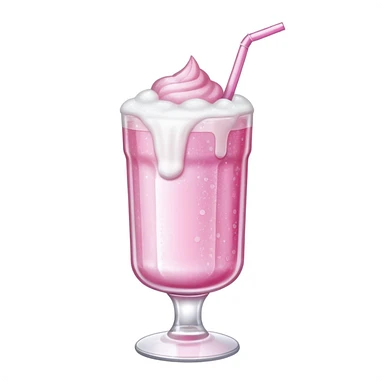 sabrina carpenter glittery pink drink with cold foam sticker