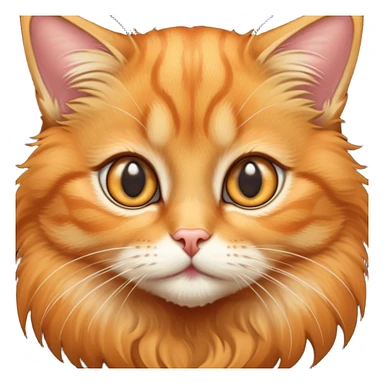 orange tabby cat with big eyes sticker