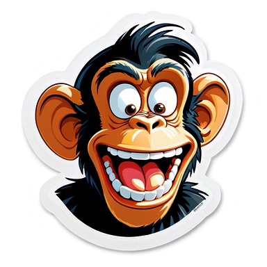 Goofy ah monkey sticker