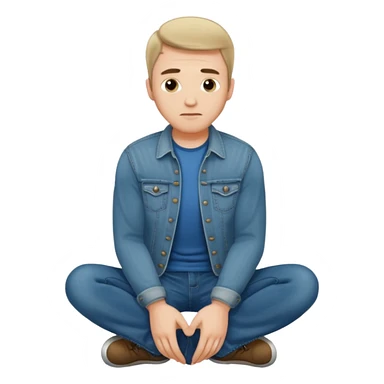 Guy on hands and knees sticker