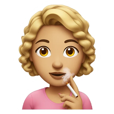 Fat girl smoking sticker