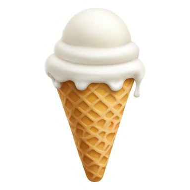 a white ice cream sticker