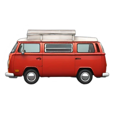 red vw t2.5 sticker