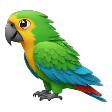 parrot crying sticker