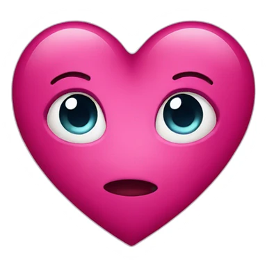 Dark pink heart sticker
