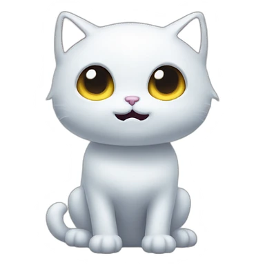 Ghost kitty sticker