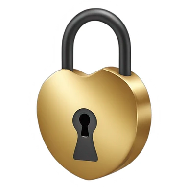 lock gold sticker