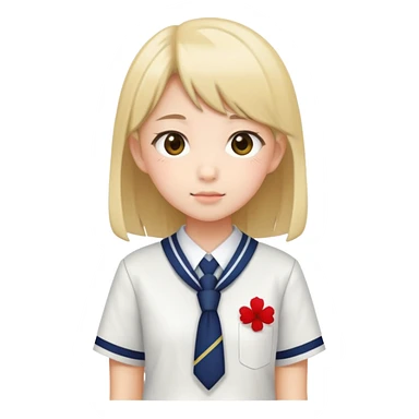 Japanese schoolgirl sticker
