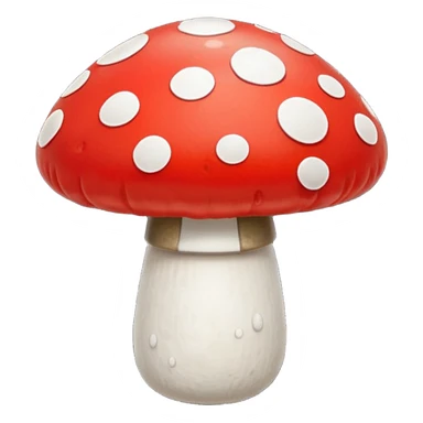 one red mushroom sticker
