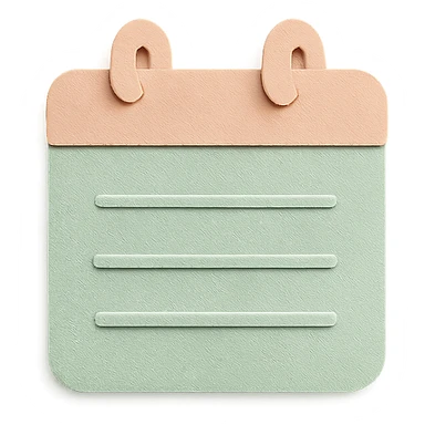 soft pastel cozy calendar box for bullet journal with a pastel green background sticker