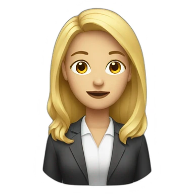 girl manager sticker