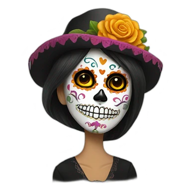 day of the dead sticker