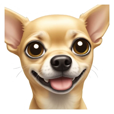 blonde chihuahua with black snout  sticker