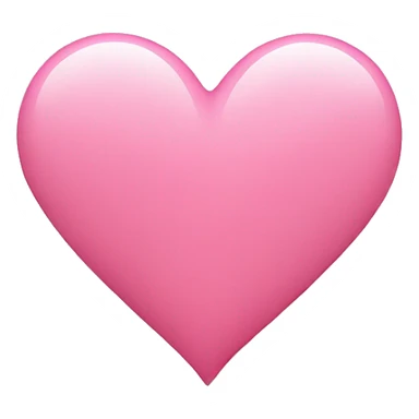 Plain pink heart sticker