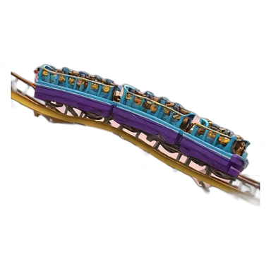 derailed rollercoaster sticker