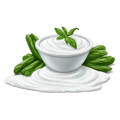 realistic Tzatziki sauce sticker