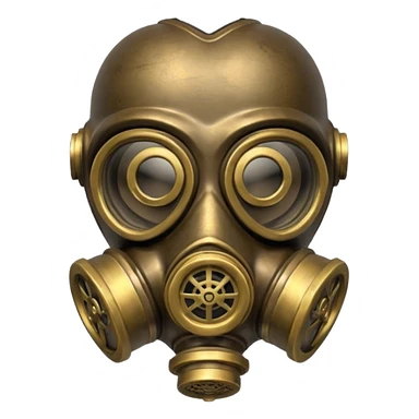 Death Korps Of Krieg Gas Mask Heart Steampunk Clone Army style love heart sticker