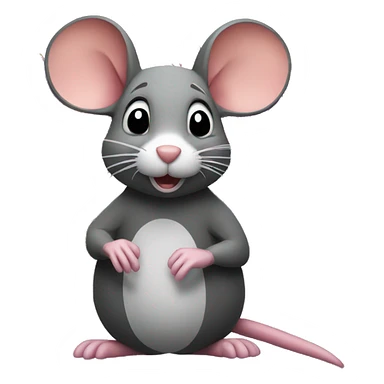 Mouse with firework in background  sticker