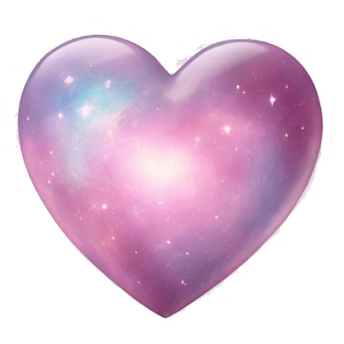 pastel pink galaxy heart sticker