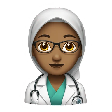 Doctor hijab sticker