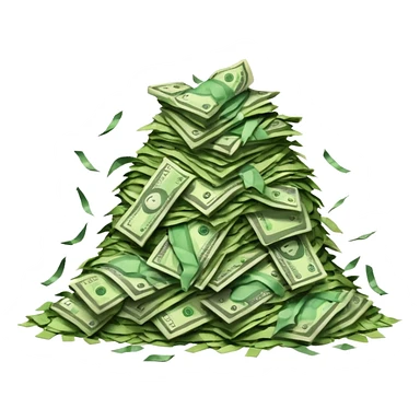 The money that has been wasted sticker