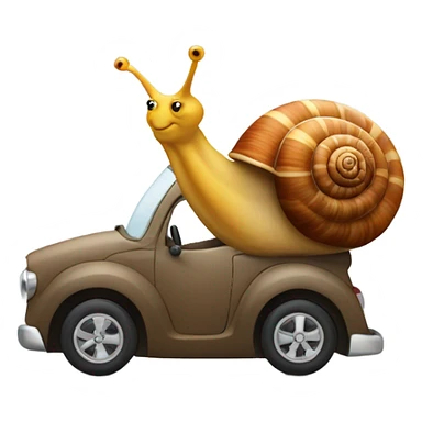 snail driving sticker